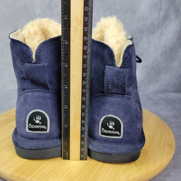 BEARPAW Kerri Suede Lace-up Boot with NeverWet™-Cadet Blue-Size 10 - Picture 12 of 13